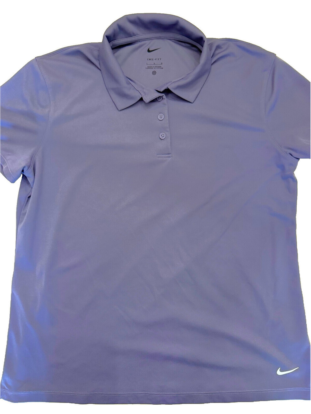 Nike Women's Short Sleeve Dri-Fit Performance Polo Large Purple